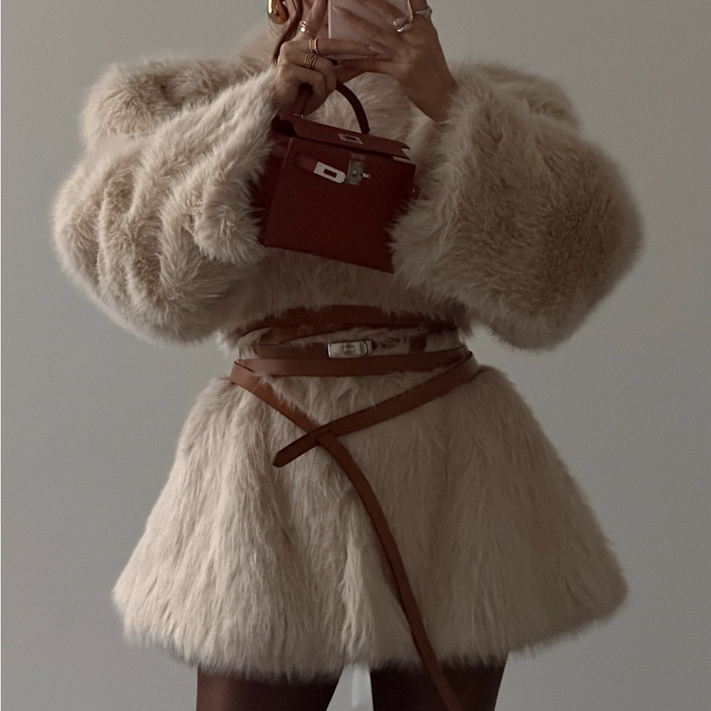 Camila Coelho Estela Coat in Bone